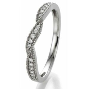 Alliance Elégance torsadée - Or et diamants – Image 3