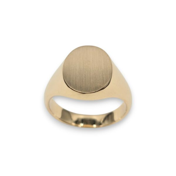 chevalière en or jaune massive bijouterie mohedano