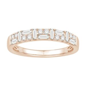Alliance Diamants taille baguette et brillant – Image 3