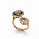 Bague en or rose « Etreinte solaire »