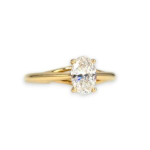 Création Mohedano - Solitaire Diamant Ovale 0,72ct DSI – Image 4