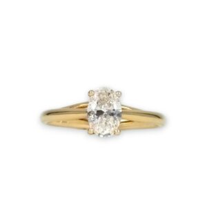 Création Mohedano - Solitaire Diamant Ovale 0,72ct DSI – Image 3