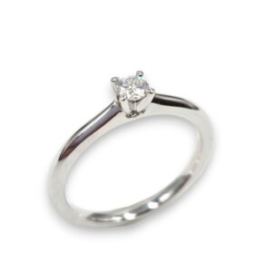 Solitaire Diamant 0,15 ct en platine – Image 4