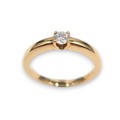 Bague de Fiançailles "50 élues" Diamants 0,20 ct or rose