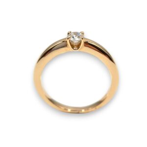 Bague de Fiançailles "50 élues" Diamants 0,20 ct or rose – Image 3