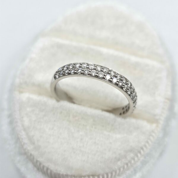 Alliance "50 élues" Or blanc - Pavage de diamants