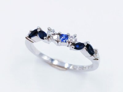 alliance pierre précieuse de couleur