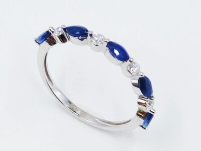 alliance pierre précieuse de couleur