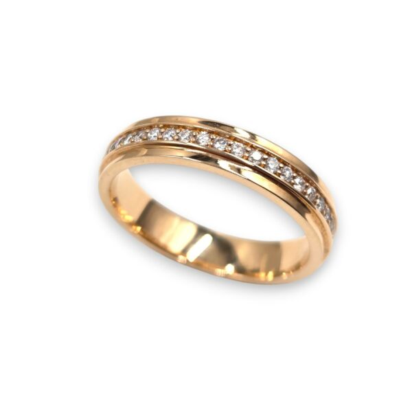 Alliance « 50 élues » Or rose Tour complet de Diamants