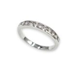 Alliance "50 élues" Or blanc et diamants - Serti rail