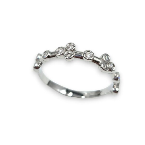 Alliance "50 élues" 7 diamants sertis clos"