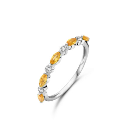 alliance pierre précieuse de couleur