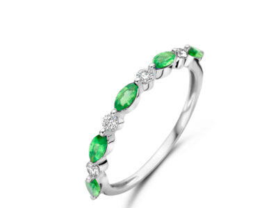 alliance pierre précieuse de couleur